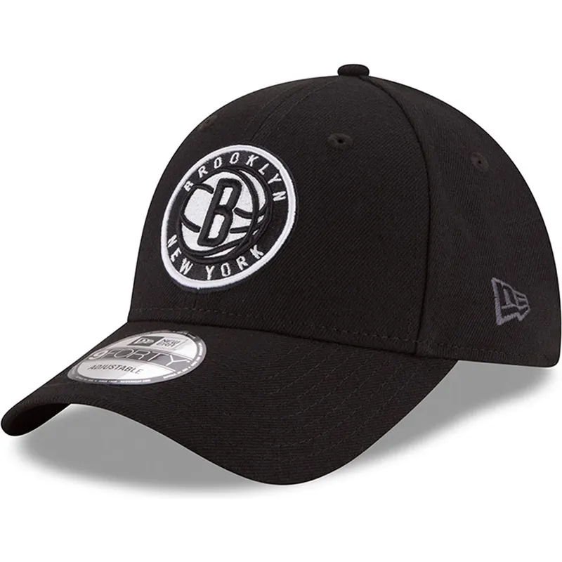 kepure-islenkta-juoda-reguliuojamas-9forty-the-league-brooklyn-nets-nba-new-era