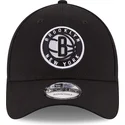 kepure-islenkta-juoda-reguliuojamas-9forty-the-league-brooklyn-nets-nba-new-era
