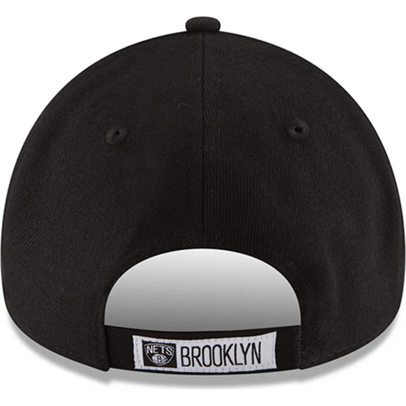 kepure-islenkta-juoda-reguliuojamas-9forty-the-league-brooklyn-nets-nba-new-era