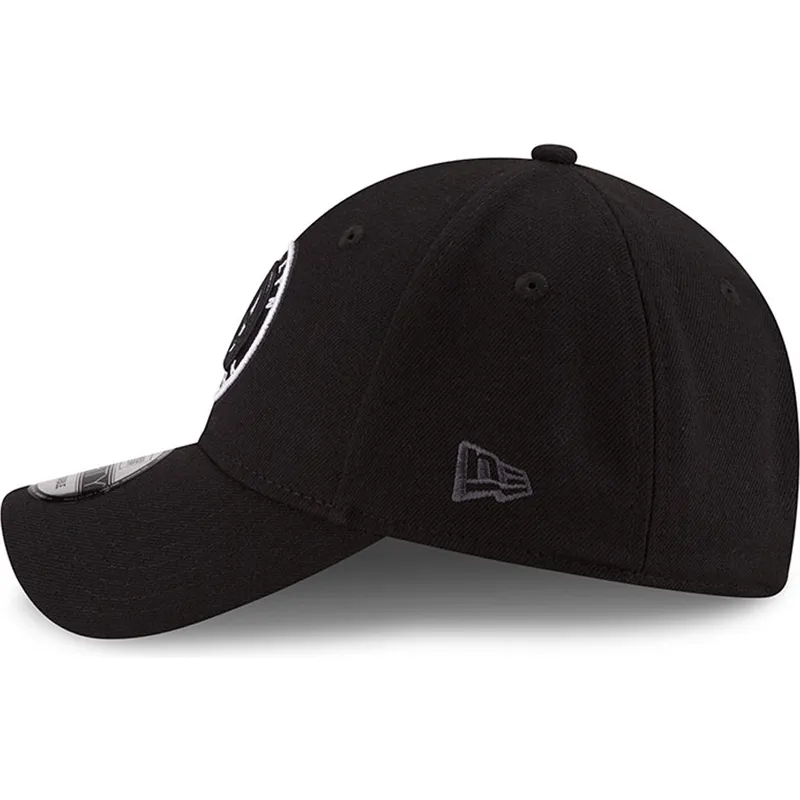 kepure-islenkta-juoda-reguliuojamas-9forty-the-league-brooklyn-nets-nba-new-era