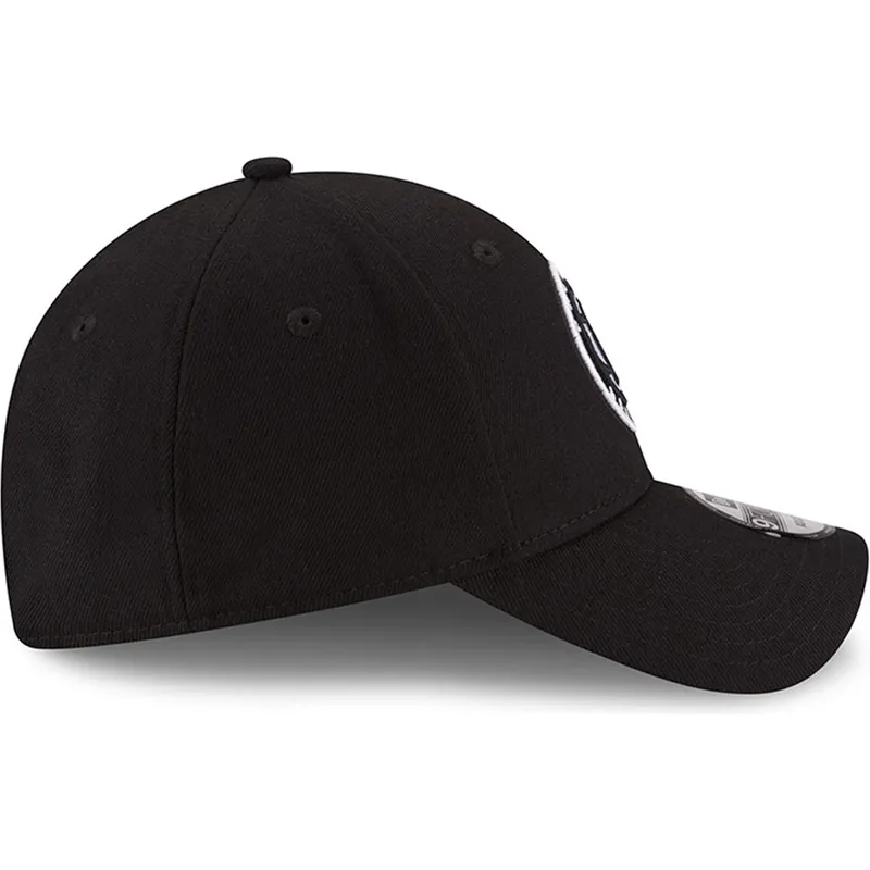 kepure-islenkta-juoda-reguliuojamas-9forty-the-league-brooklyn-nets-nba-new-era