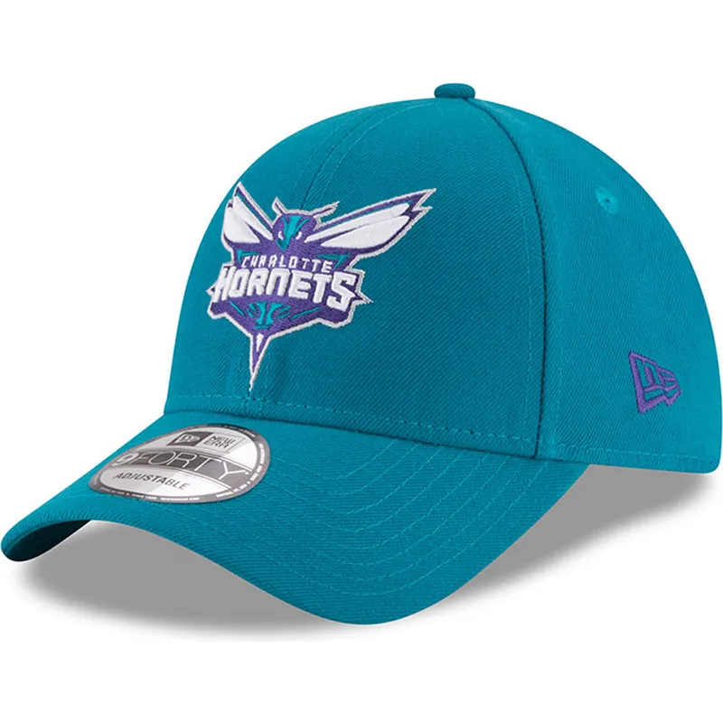 kepure-islenkta-melyna-reguliuojama-juostele-9forty-the-league-charlotte-hornets-nba-new-era