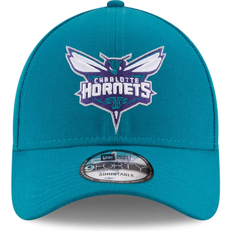 kepure-islenkta-melyna-reguliuojama-juostele-9forty-the-league-charlotte-hornets-nba-new-era