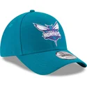 new-era-curved-brim-9forty-the-league-charlotte-hornets-nba-blue-adjustable-cap