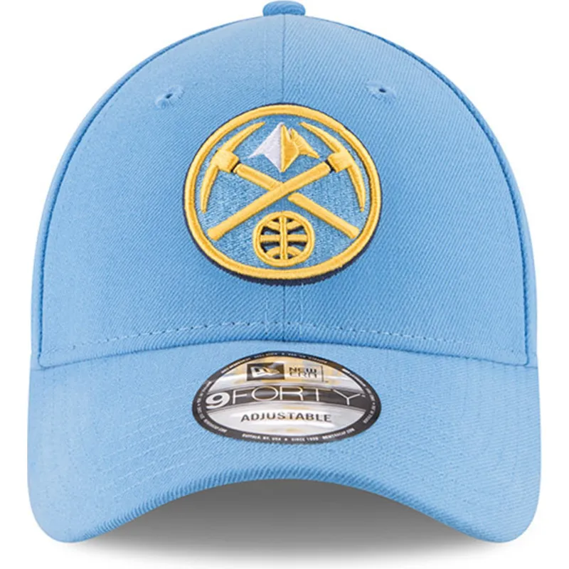 kepure-islenkta-melyna-reguliuojamas-9forty-the-league-denver-nuggets-nba-new-era