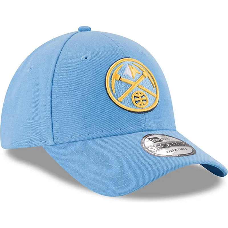 kepure-islenkta-melyna-reguliuojamas-9forty-the-league-denver-nuggets-nba-new-era