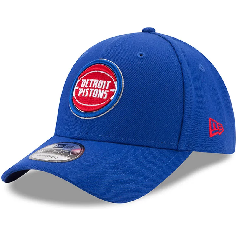 kepure-islenkta-melyna-reguliuojama-juostele-9forty-the-league-detroit-pistons-nba-new-era