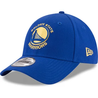 kepure-islenkta-melyna-reguliuojamas-9forty-the-league-golden-state-warriors-nba-new-era