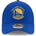 kepure-islenkta-melyna-reguliuojamas-9forty-the-league-golden-state-warriors-nba-new-era