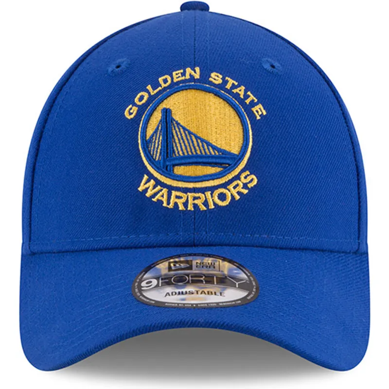 kepure-islenkta-melyna-reguliuojamas-9forty-the-league-golden-state-warriors-nba-new-era