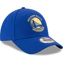 kepure-islenkta-melyna-reguliuojamas-9forty-the-league-golden-state-warriors-nba-new-era
