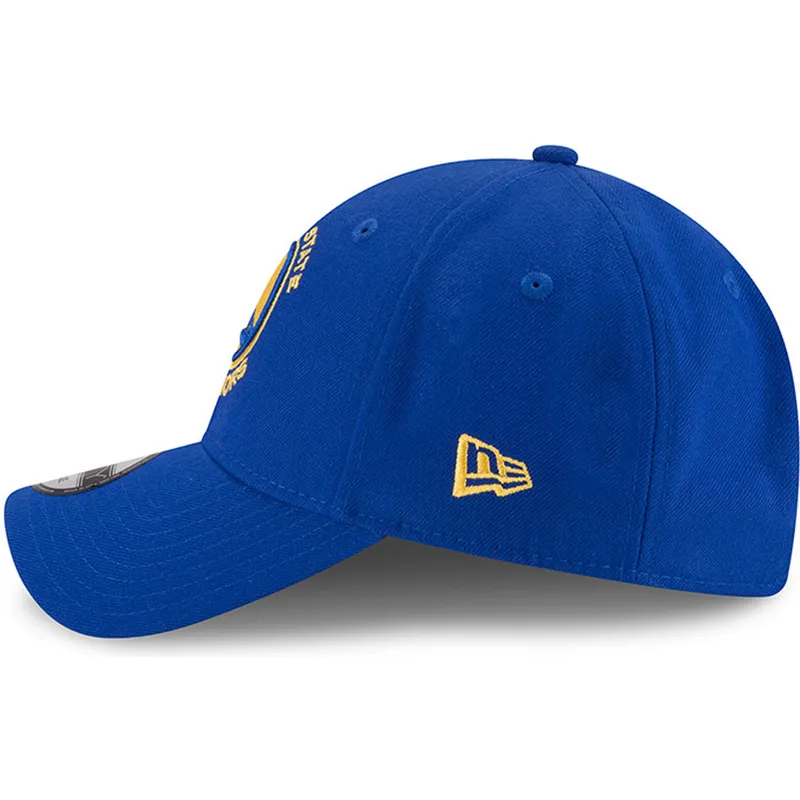 kepure-islenkta-melyna-reguliuojamas-9forty-the-league-golden-state-warriors-nba-new-era