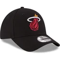 kepure-islenkta-juoda-reguliuojamas-9forty-the-league-miami-heat-nba-new-era