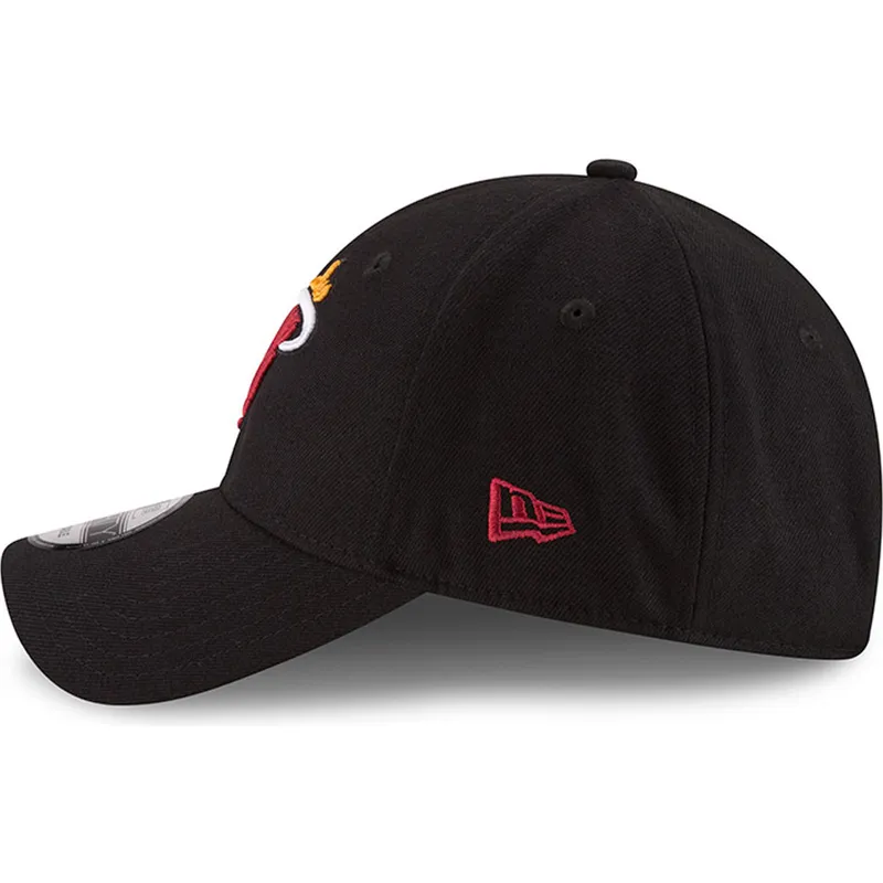 kepure-islenkta-juoda-reguliuojama-juostele-9forty-the-league-miami-heat-nba-new-era