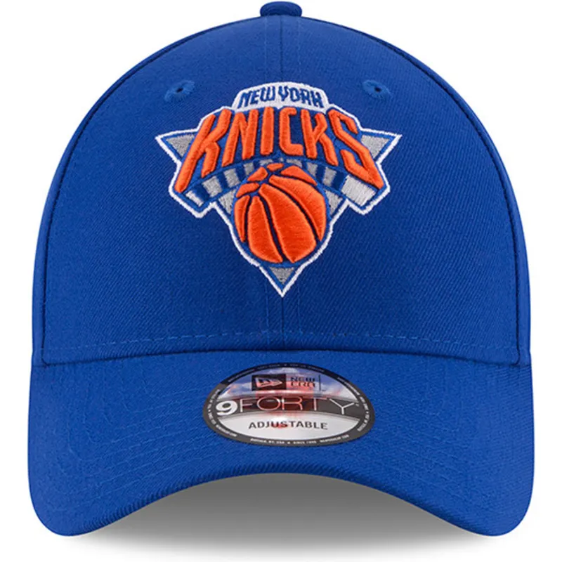 kepure-islenkta-melyna-reguliuojamas-9forty-the-league-new-york-knicks-nba-new-era