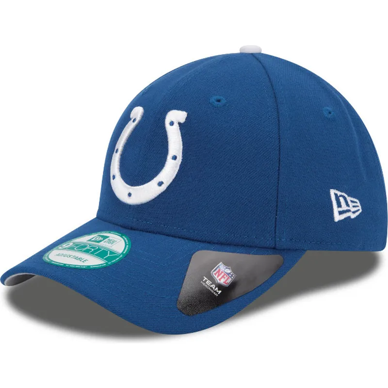 kepure-islenkta-melyna-reguliuojamas-9forty-the-league-indianapolis-colts-nfl-new-era