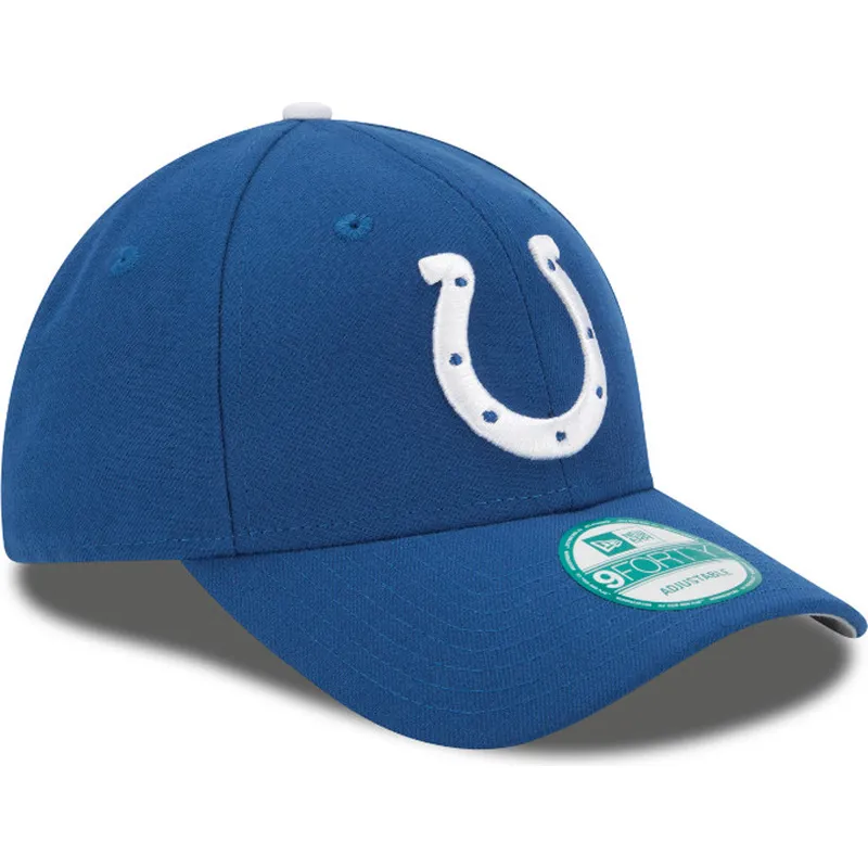 kepure-islenkta-melyna-reguliuojamas-9forty-the-league-indianapolis-colts-nfl-new-era