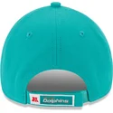 kepure-islenkta-melyna-reguliuojamas-9forty-team-miami-dolphins-nfl-new-era