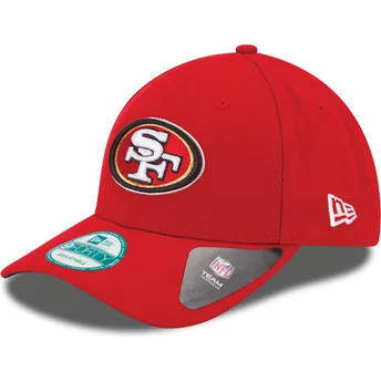 kepure-islenkta-raudona-reguliuojamas-9forty-the-league-san-francisco-49ers-nfl-new-era