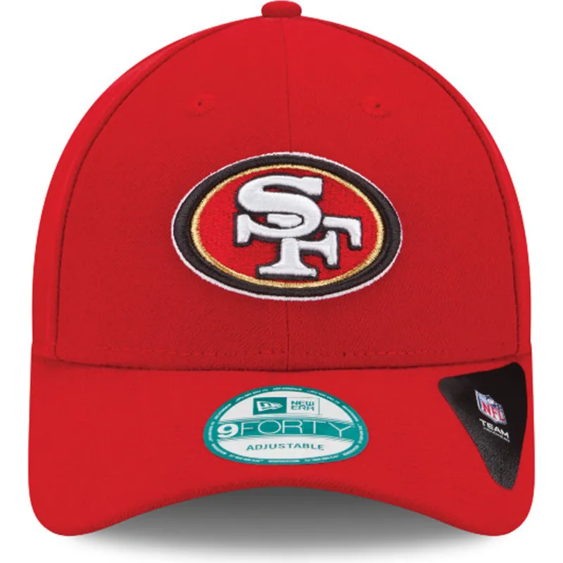 kepure-islenkta-raudona-reguliuojamas-9forty-the-league-san-francisco-49ers-nfl-new-era