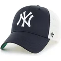 kepure-islenkta-juoda-snapback-vaikams-new-york-yankees-mlb-47-brand