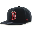 plaska-czapka-ciemnoniebieska-snapback-boston-red-sox-mlb-captain-sure-shot-47-brand