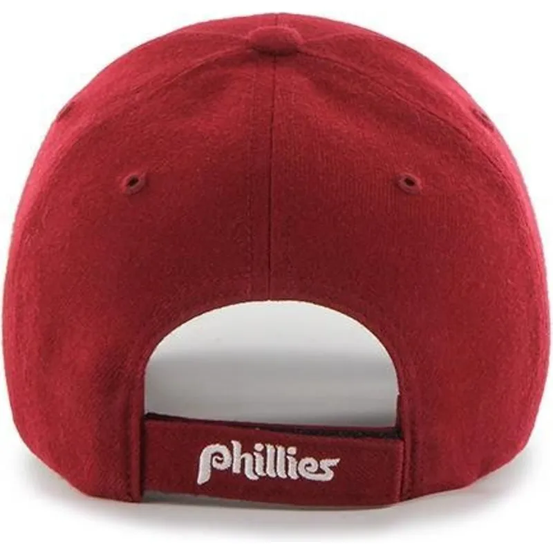 kepure-islenkta-raudona-reguliuojamas-clasico-philadelphia-phillies-mlb-47-brand