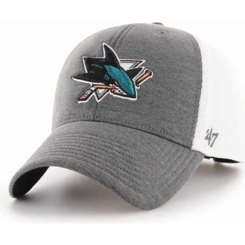 kepure-islenkta-pilka-reguliuojamas-san-jose-sharks-nhl-47-brand