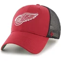 kepure-islenkta-raudona-snapback-rejilla-detroit-red-wings-nhl-47-brand
