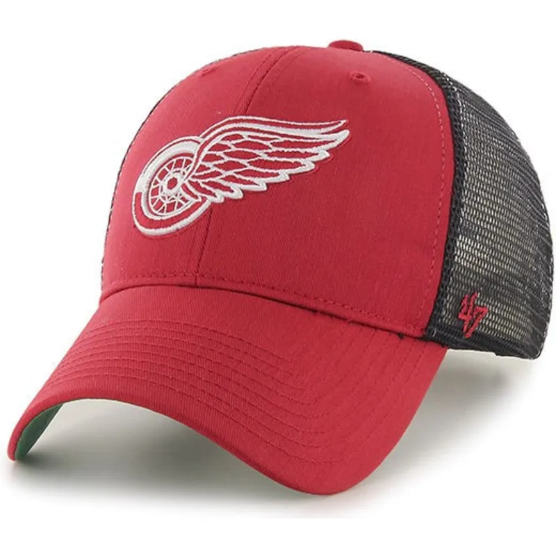 kepure-islenkta-raudona-snapback-rejilla-detroit-red-wings-nhl-47-brand
