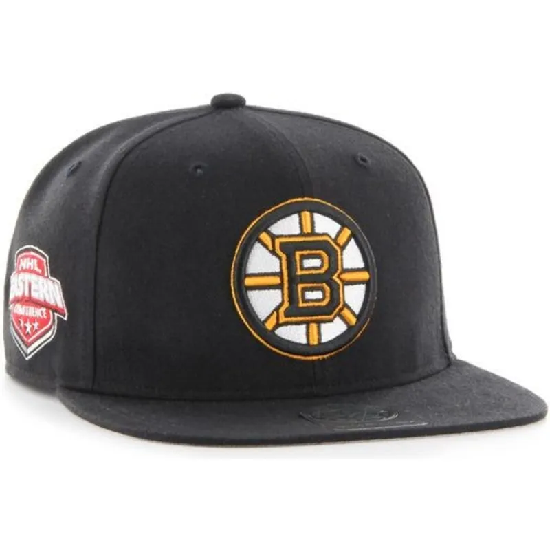 kepure-plokscia-juoda-snapback-boston-bruins-nhl-47-brand