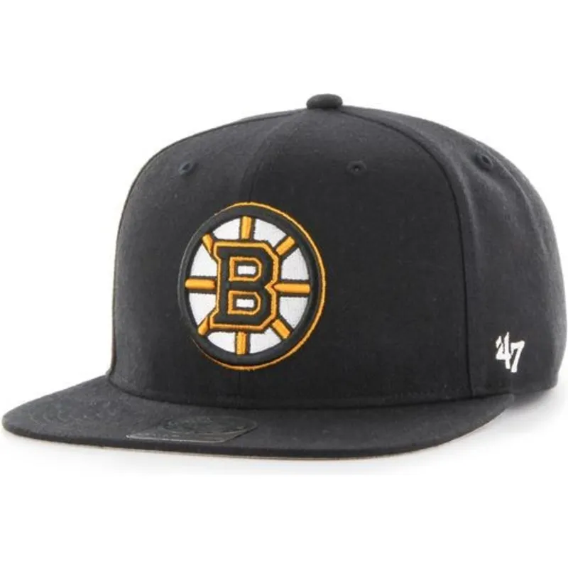 kepure-plokscia-juoda-snapback-boston-bruins-nhl-47-brand