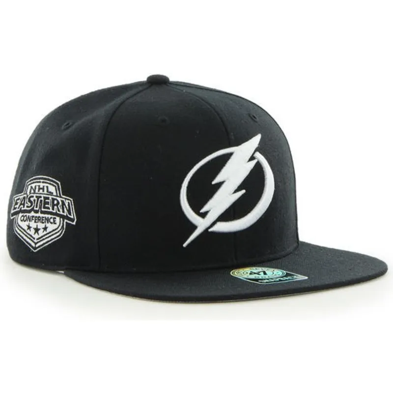 kepure-plokscia-juoda-snapback-tampa-bay-lightning-nhl-47-brand