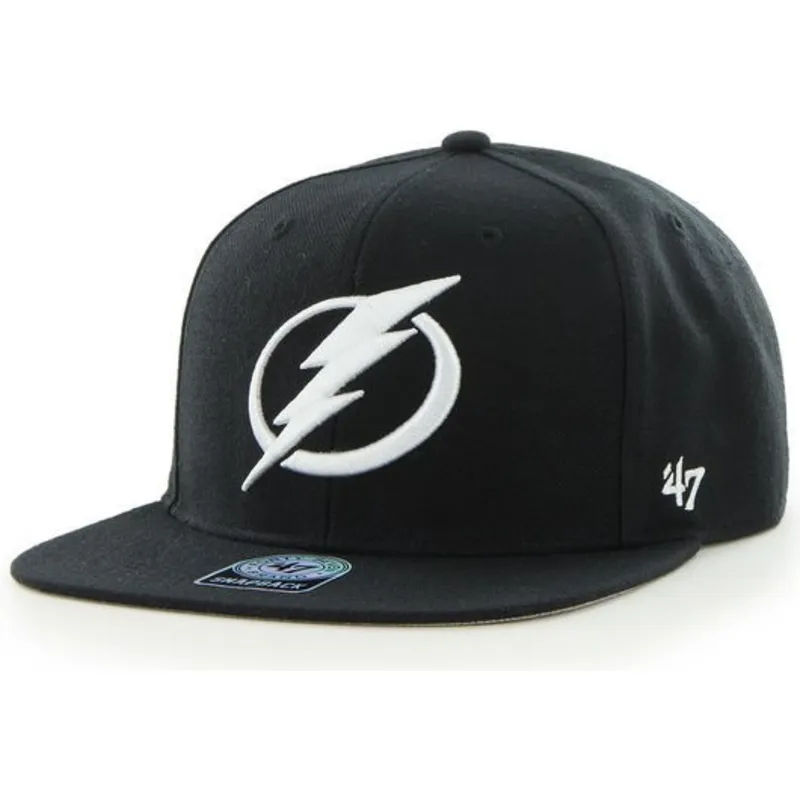 kepure-plokscia-juoda-snapback-tampa-bay-lightning-nhl-47-brand