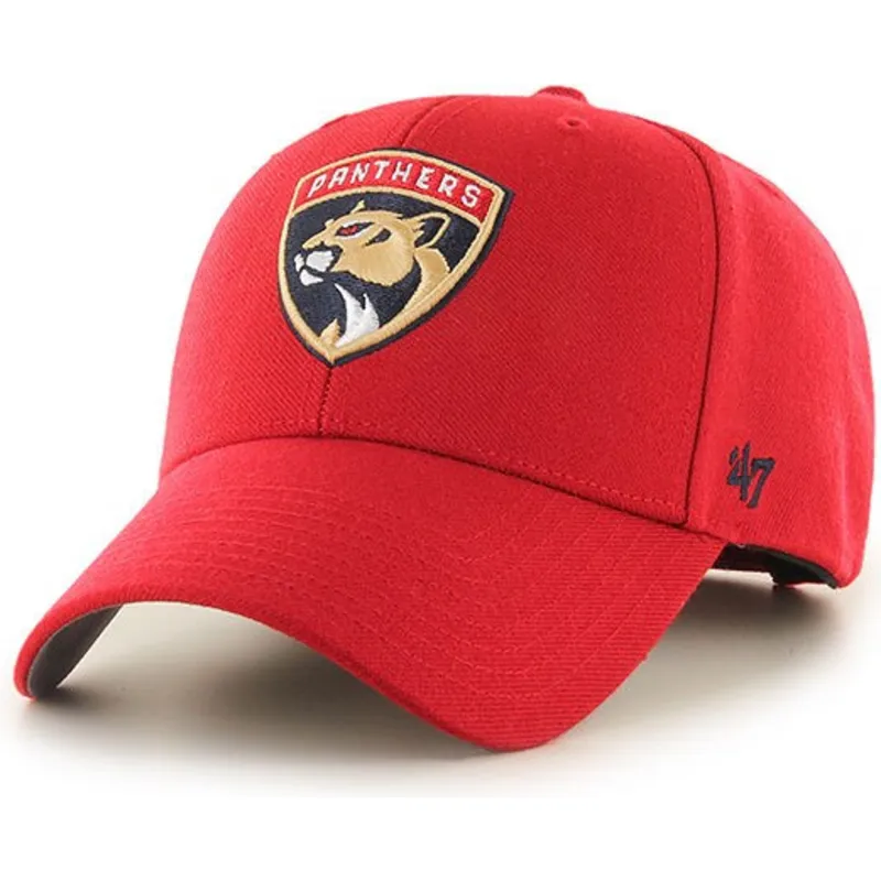 kepure-islenkta-raudona-reguliuojamas-florida-panthers-nhl-47-brand