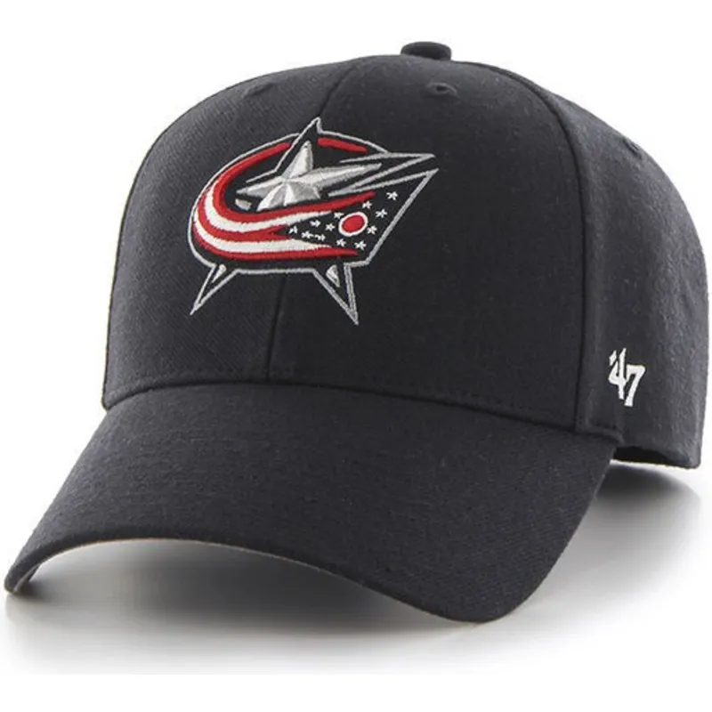 kepure-islenkta-tamsiai-melyna-reguliuojamas-columbus-blue-jackets-nhl-47-brand