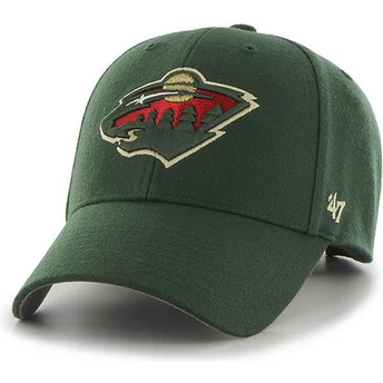 47 Brand Curved Brim Minnesota Wild NHL MVP Green Cap