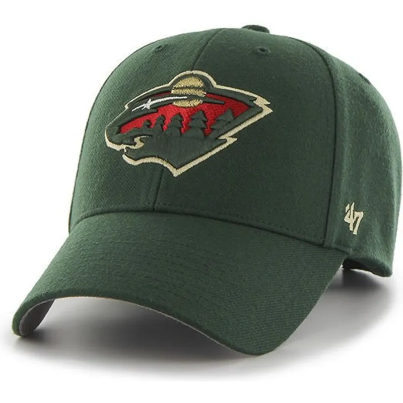 kepure-islenkta-zalia-reguliuojamas-minnesota-wild-nhl-47-brand
