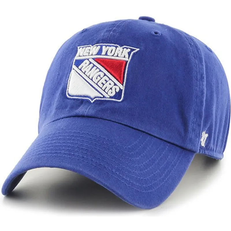 kepure-islenkta-melyna-reguliuojamas-new-york-rangers-nhl-47-brand