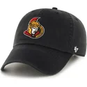 czarna-zakrzywiona-czapka-ottawa-senators-nhl-clean-up-marki-47-brand