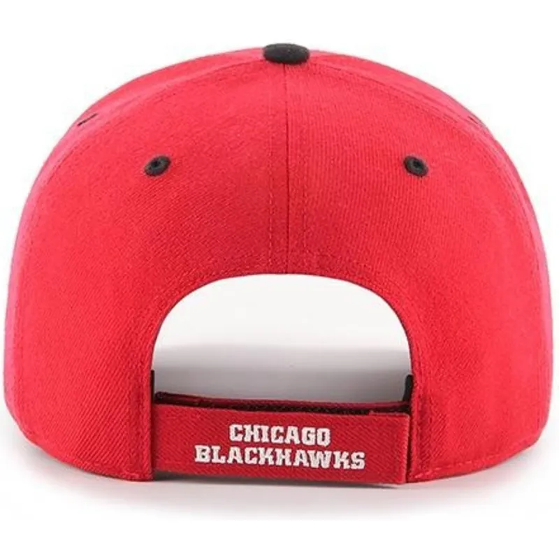 kepure-islenkta-raudona-reguliuojamas-chicago-blackhawks-nhl-47-brand