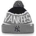 47-brand-new-york-yankees-mlb-cuff-knit-calgary-grey-and-navy-blue-beanie-with-pompom