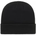 czapka-czarna-z-logo-zloty-los-angeles-dodgers-mlb-cuff-knit-metallic-47-brand