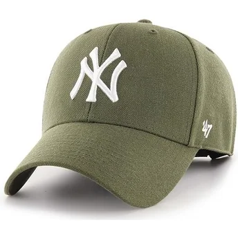 Wyginięta czapka zielony New York Yankees MLB MVP 47 Brand