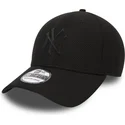 kepure-islenkta-juoda-priglundanti-vaikams-39thirty-rubber-prime-new-york-yankees-mlb-new-era