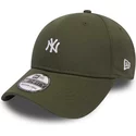 wyginieta-czapka-zielona-obcisla-39thirty-mini-logo-new-york-yankees-mlb-new-era