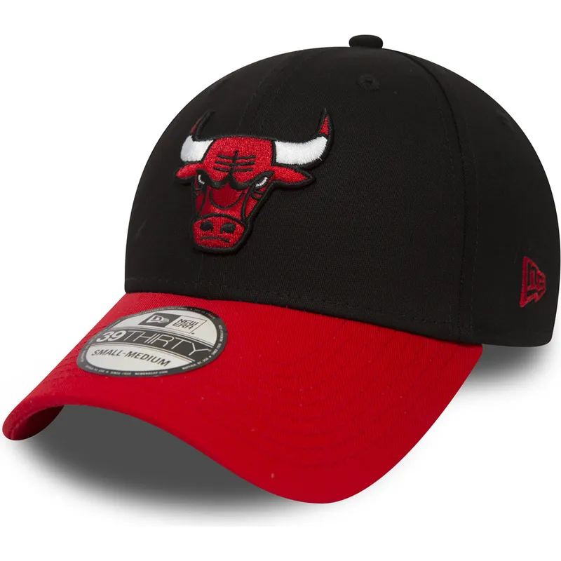 kepure-islenkta-juoda-priglundanti-39thirty-black-base-chicago-bulls-nba-new-era