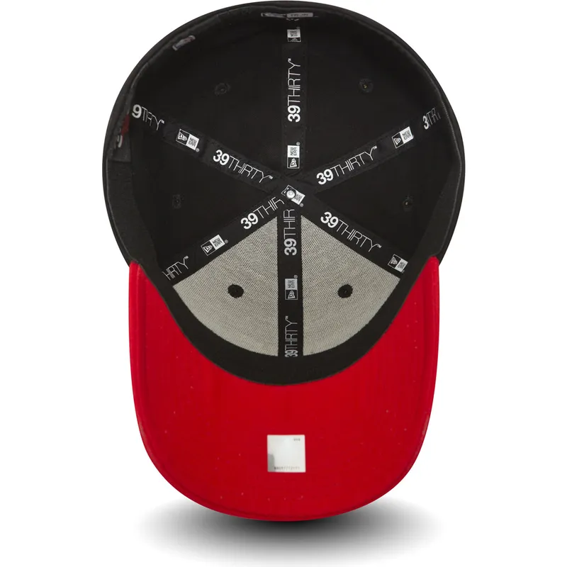 kepure-islenkta-juoda-priglundanti-39thirty-black-base-chicago-bulls-nba-new-era