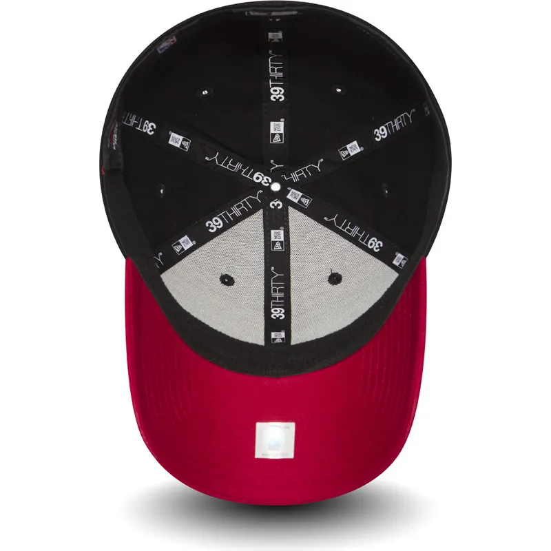 kepure-islenkta-juoda-priglundanti-39thirty-black-base-miami-heat-nba-new-era
