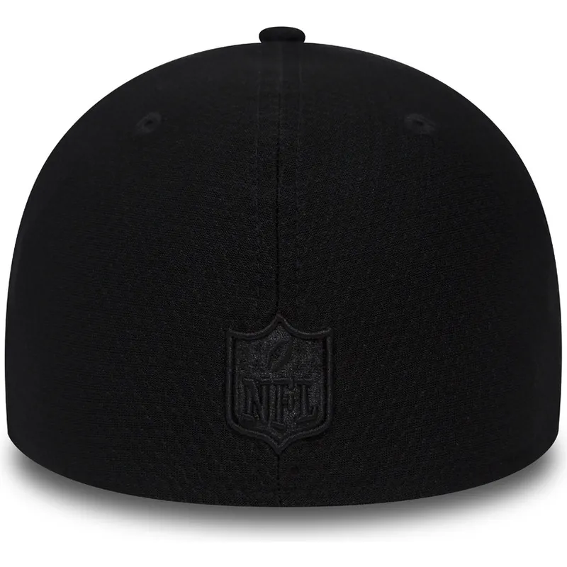 kepure-islenkta-tamsiai-melyna-priglundanti-39thirty-black-coll-new-england-patriots-nfl-new-era